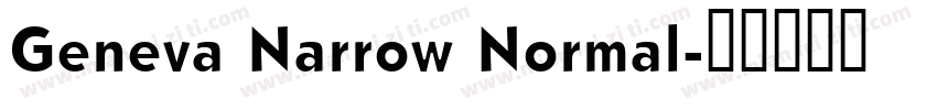 Geneva Narrow Normal字体转换